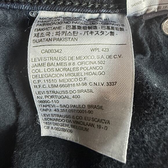 Levi’s 541 Athletic Fit Jeans W34 L32 Stretch Dark Wash Denim Made in Pakistan - Picture 5 of 8